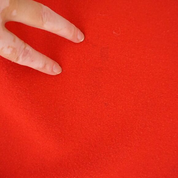 Vintage Jerzees Red Teddy Bear Christmas Sweatshirt Festive Holiday Santa Hat  L - Picture 10 of 10